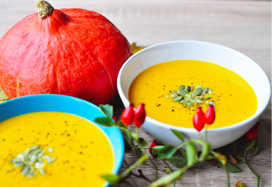 polievka z hokkaido tekvice